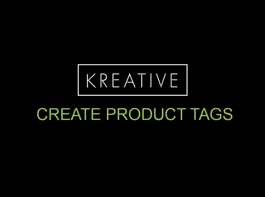 Creating a Product Tag & Assigning it to a Product