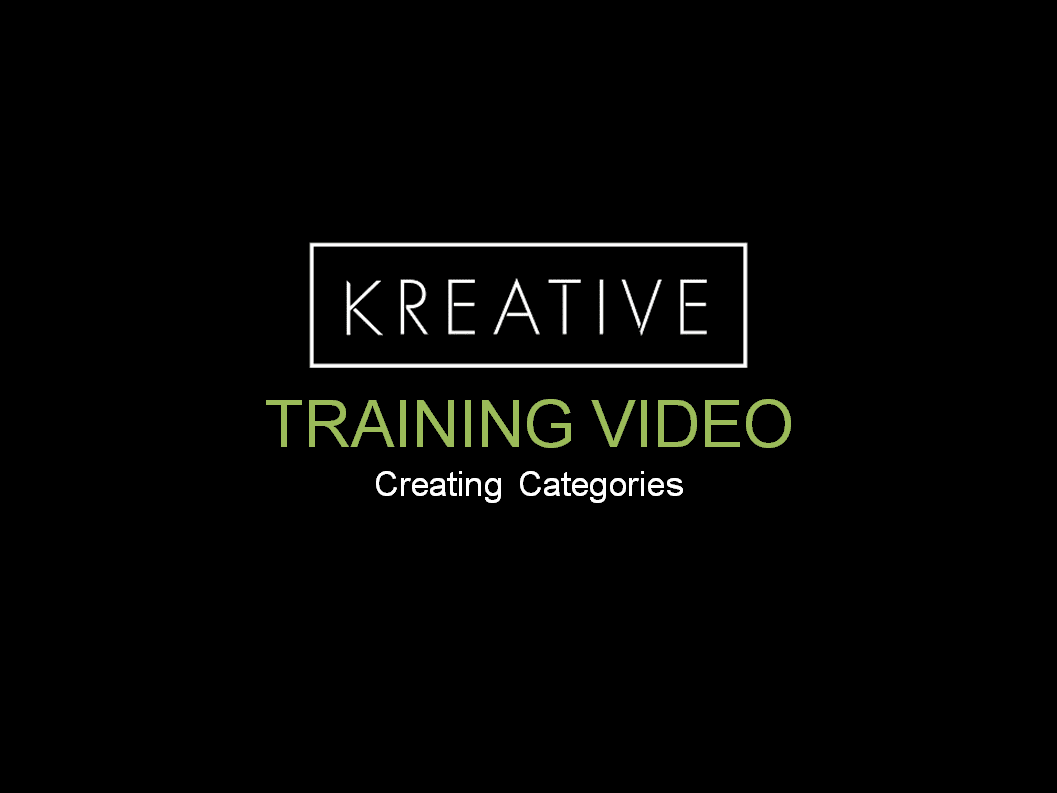 Creating Categories