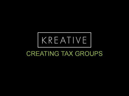 Creating a Tax Group