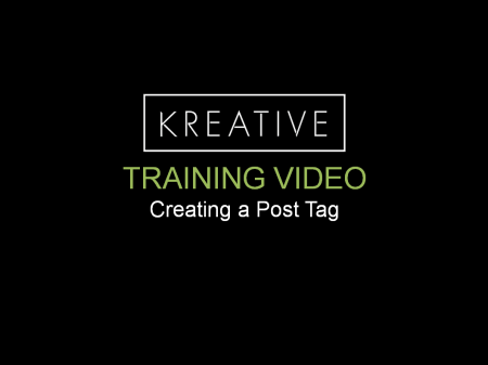 Creating a Post Tag