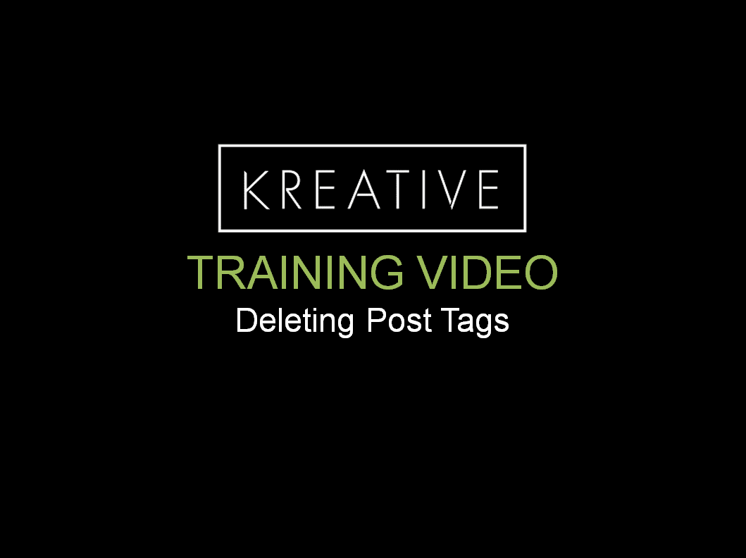 Delete Post Tags