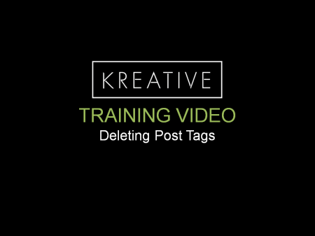 Delete Post Tags