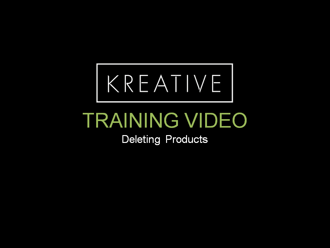 Deleting Products