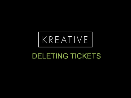 Deleting Support Tickets