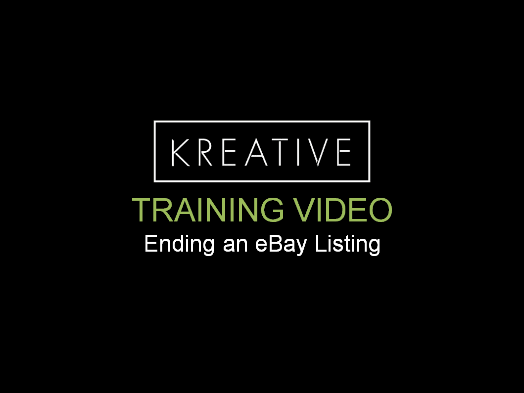 Ending an eBay Listing