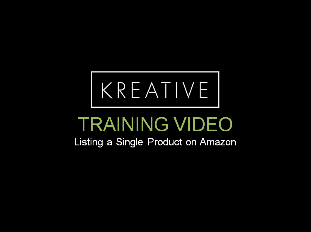 Listing a Single Product on Amazon
