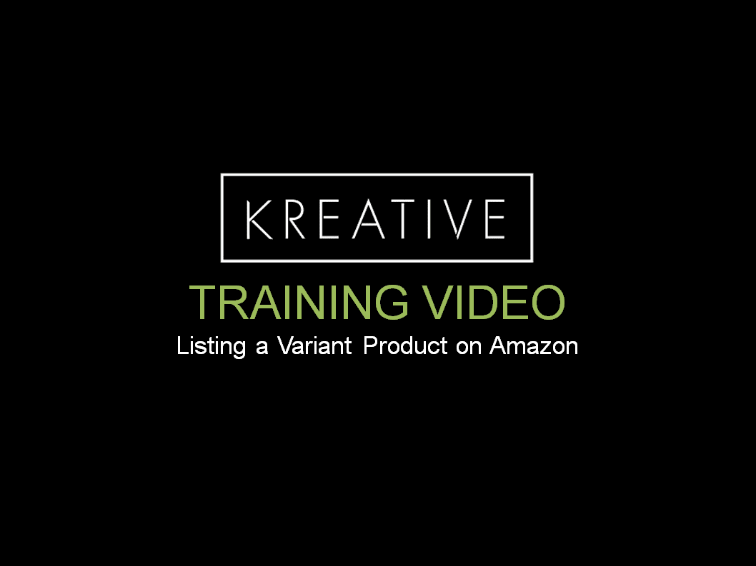 Listing a Variant Product on Amazon