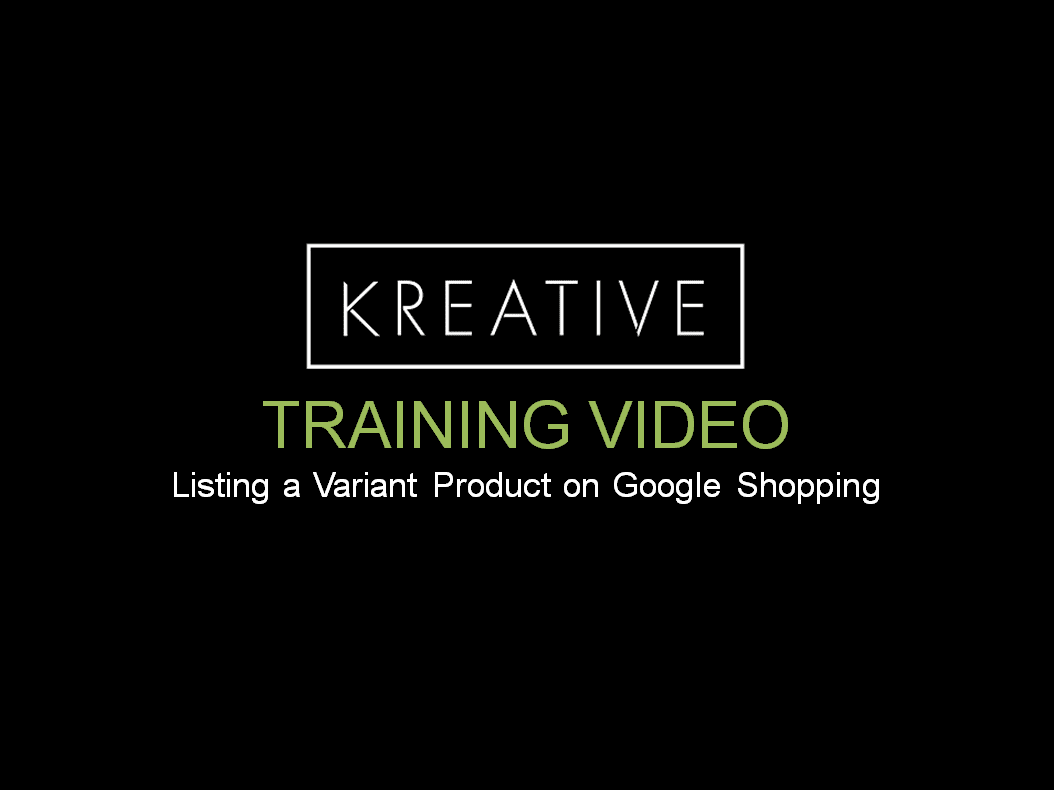 Listing a Variant Product on Google Shopping