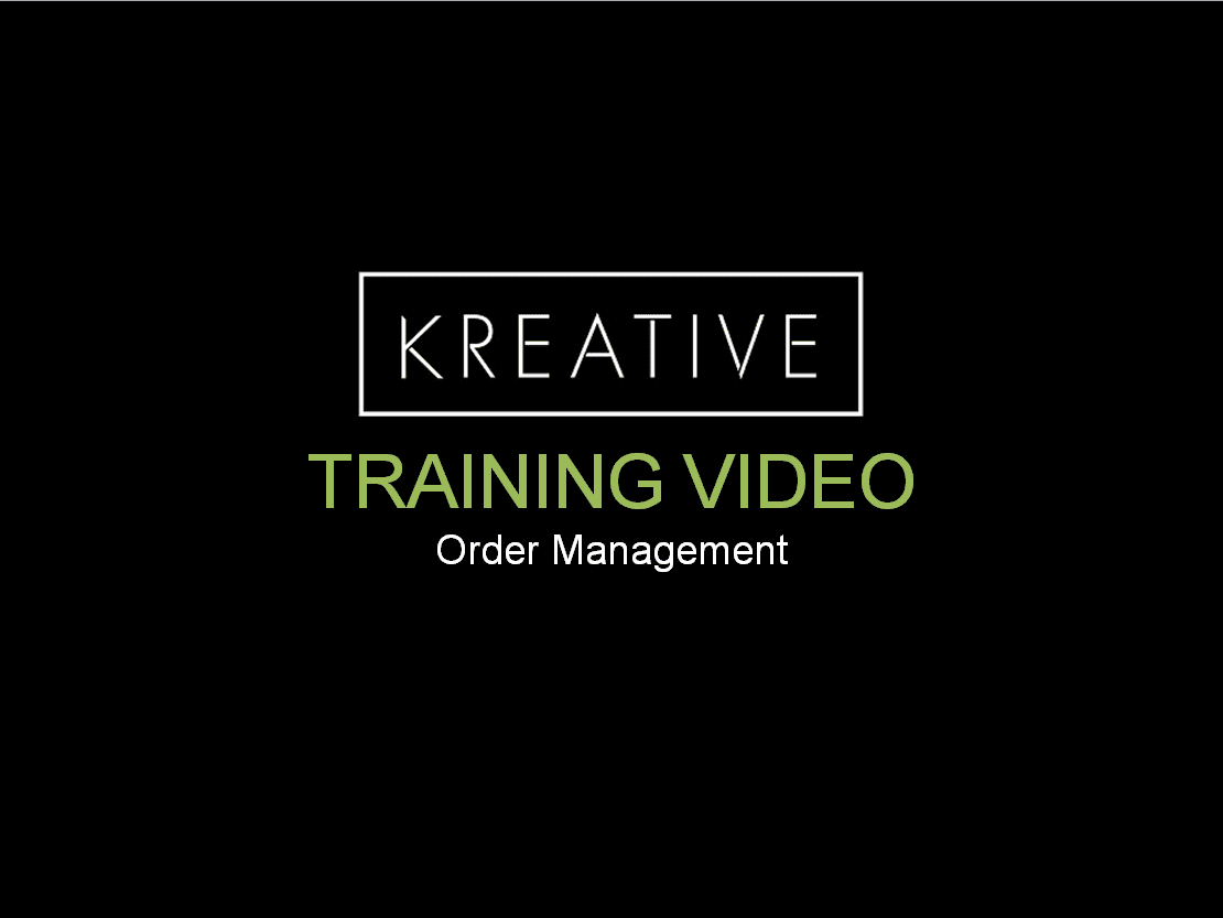 Class 2 // Order Management
