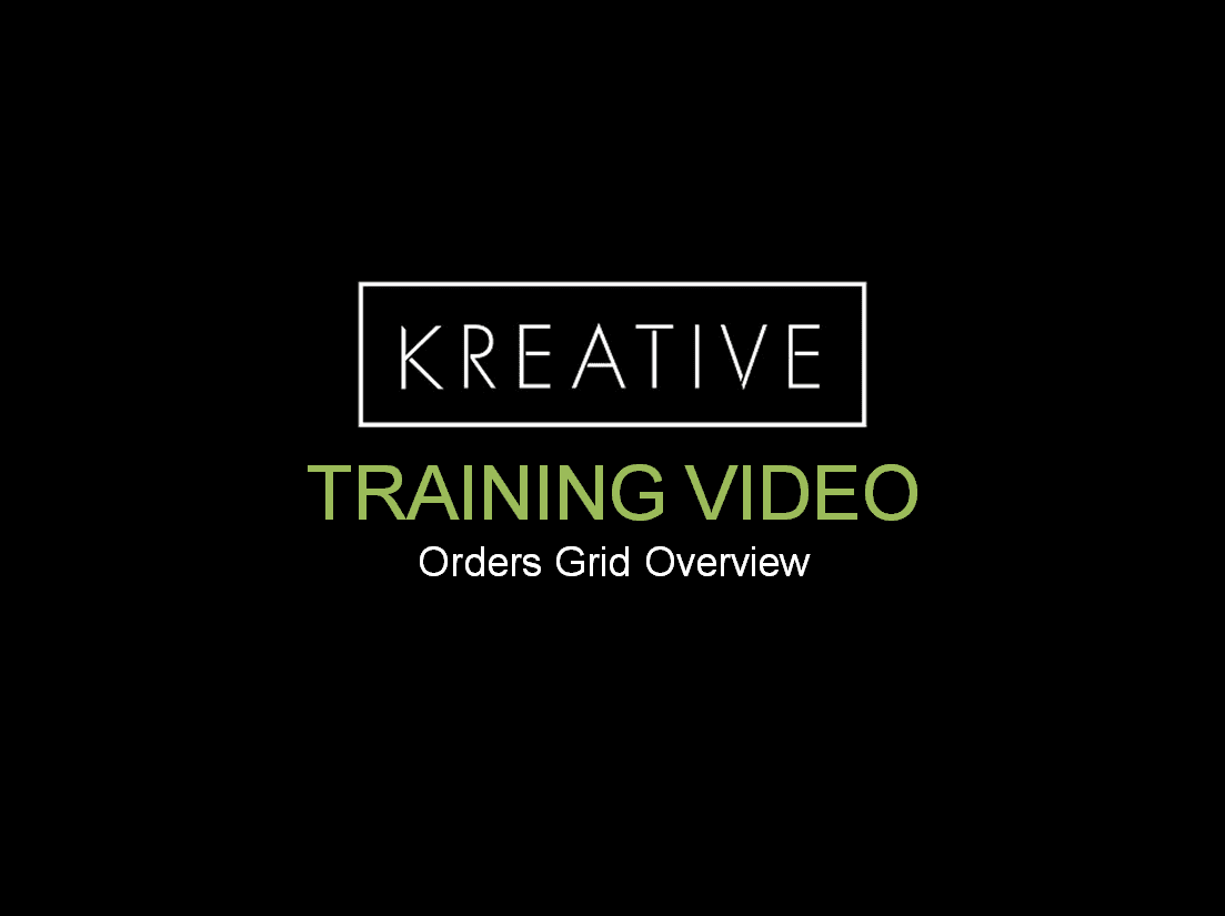 Orders Grid Overview