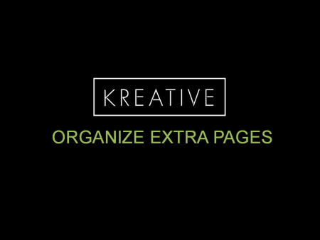 Organize Extra Pages