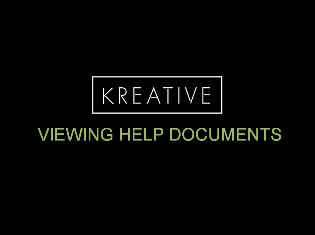 View Help Documents