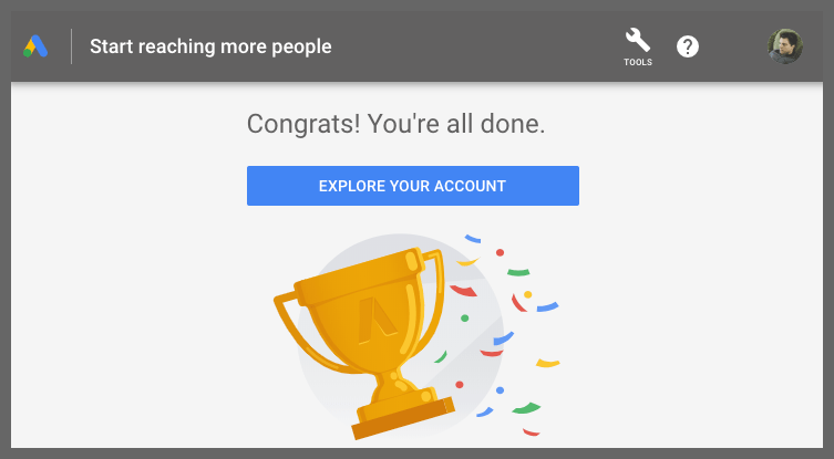 Congrats (Google Ads)